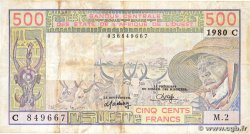 500 Francs ÉTATS DE L AFRIQUE DE L OUEST 1980 P.105Ab