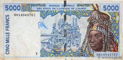 5000 Francs WEST AFRIKANISCHE STAATEN 2000 P.813Ti S