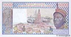 5000 Francs WEST AFRIKANISCHE STAATEN 1989 P.108Ag fST