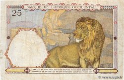 25 Francs FRENCH WEST AFRICA 1939 P.22 F