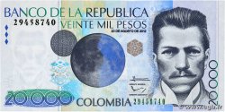 20000 Pesos KOLUMBIEN 2012 P.454x ST