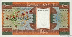 200 Ouguiya Spécimen MAURITANIA 1974 P.05as UNC