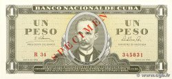 1 Peso Spécimen CUBA 1965 P.094s pr.NEUF