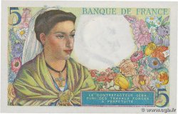 5 Francs BERGER FRANKREICH 1943 F.05.02 fST+