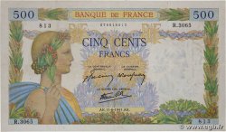 500 Francs LA PAIX FRANCE 1941 F.32.18 VF-
