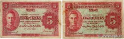 5 Cents Lot MALAYA 1941 P.07a TB+