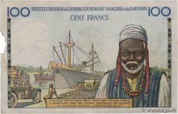 100 Francs Félix Éboué IE FRENCH EQUATORIAL AFRICA 1957 A.141a VF+