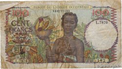 100 Francs FRENCH WEST AFRICA 1949 P.40 F-