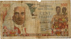 100 Francs La Bourdonnais CCFOM AFRIQUE ÉQUATORIALE FRANÇAISE 1947 A.133a RC+