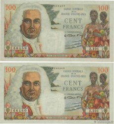 100 Francs La Bourdonnais CCFOM Consécutifs AFRIQUE ÉQUATORIALE FRANÇAISE 1947 A.133a