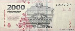 2000 Pesos ARGENTINA 2023 P.368 MBC+