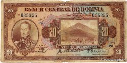 20 Bolivianos BOLIVIE 1928 P.122a B
