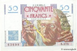 50 Francs LE VERRIER FRANCIA 1951 F.20.17