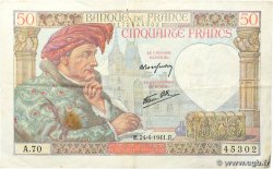 50 Francs JACQUES CŒUR FRANCIA 1941 F.19.09