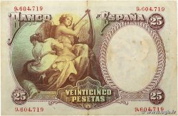 25 Pesetas SPAIN 1931 P.081 VF