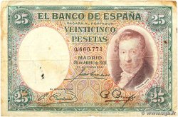 25 Pesetas ESPAÑA 1931 P.081