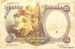 25 Pesetas SPAGNA 1931 P.081 MB