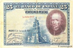 25 Pesetas ESPAÑA 1928 P.074a
