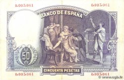 50 Pesetas SPAIN 1931 P.082 F+