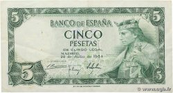 5 Pesetas ESPAÑA 1954 P.146
