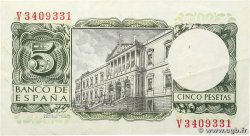 5 Pesetas SPAIN 1954 P.146 VF+