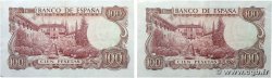 100 Pesetas Consécutifs SPAIN 1970 P.152a VF+