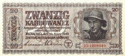 20 Karbowanez UKRAINE 1942 P.053