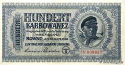 100 Karbowanez UCRANIA 1942 P.055