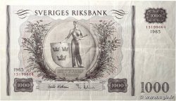1000 Kronor SUÈDE 1965 P.46d TTB