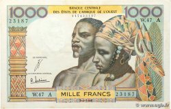 1000 Francs WEST AFRICAN STATES 1965 P.103Ad VF