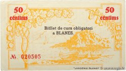 50 Centims SPAIN Blanes 1937 E.- XF+