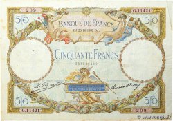 50 Francs LUC OLIVIER MERSON type modifié FRANCIA 1932 F.16.03 BC