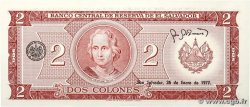 2 Colones EL SALVADOR 1976 P.124a UNC-