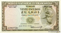 20 Escudos TIMOR 1967 P.26a fST+