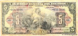 5 Sucres EKUADOR 1928 P.084a SGE