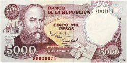 5000 Pesos COLOMBIA 1994 P.440 VF