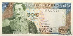 500 Pesos Oro KOLUMBIEN 1977 P.420a SS