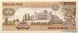 5000 Pesos MEXICO 1989 P.088c VF