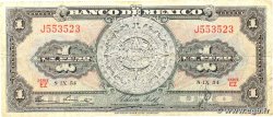 1 Peso MEXICO 1954 P.056a fS