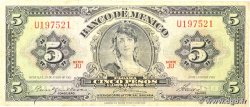 5 Pesos MEXICO 1961 P.060f fS
