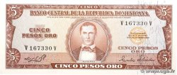 5 Pesos Oro RÉPUBLIQUE DOMINICAINE 1975 P.109a