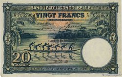 20 Francs CONGO BELGA 1949 P.15G