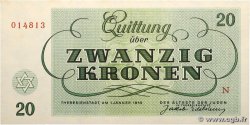 20 Kronen ISRAËL Terezin / Theresienstadt 1943 WW II.705