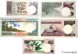 20 a 1000 Escudos Lot ANGOLA 1973 P.104 au P.108 UNC-