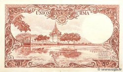 50 Kyats BURMA (SEE MYANMAR) 1958 P.50 XF