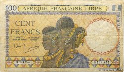 100 Francs type 1941 AFRIQUE ÉQUATORIALE FRANÇAISE Brazzaville 1943 A.116b