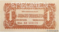 1 Koruna Spécimen TCHÉCOSLOVAQUIE 1944 P.045s