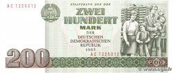 200 Mark ALLEMAGNE RÉPUBLIQUE DÉMOCRATIQUE 1985 P.32