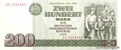 200 Mark ALLEMAGNE RÉPUBLIQUE DÉMOCRATIQUE 1985 P.32