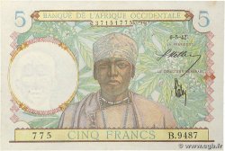 5 Francs FRENCH WEST AFRICA 1942 P.25